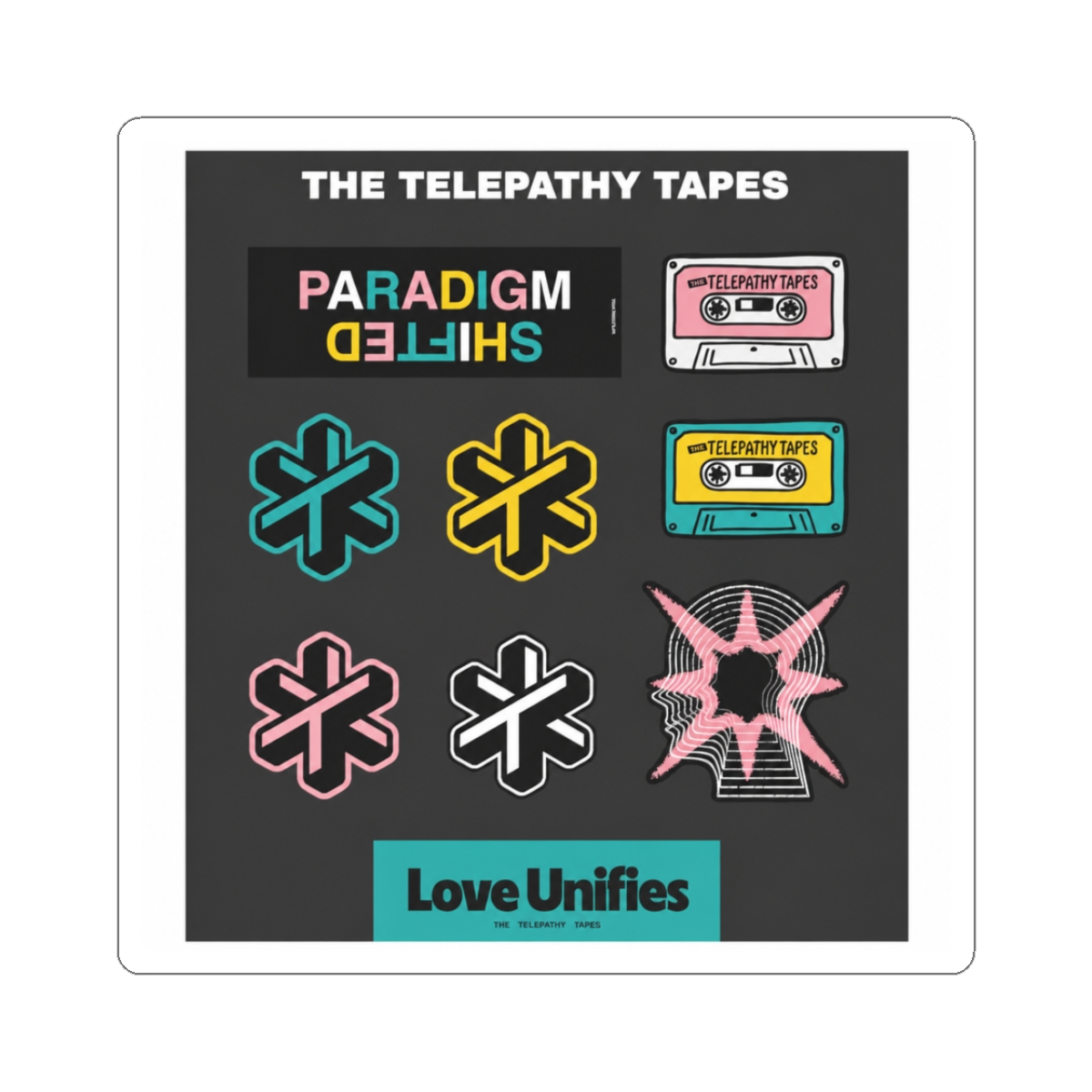 Telepathy Tapes Sticker Sheet | The Telepathy Tapes - Official stickers merchandise